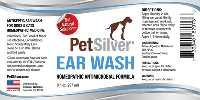 Petsilver Ear Wash 8 Oz (Petsilver Ear Wash 8 Oz 5.5x2.75)
